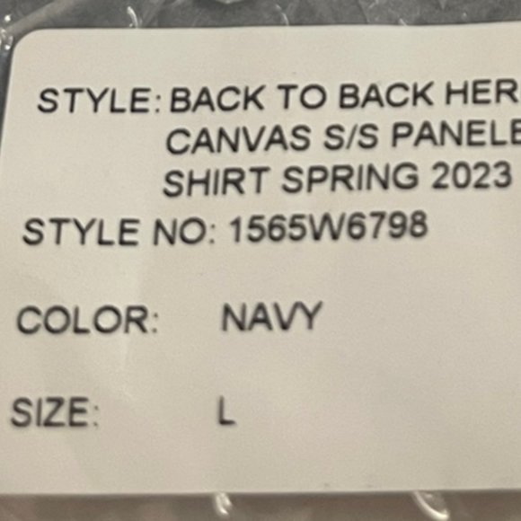 Navy Cookies Back To Back S/S Woven Shirt With Pockets - Picture 2 of 4